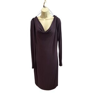 Simply Vera Drap Dress Women’s Size Large‎ Eggplant Purple